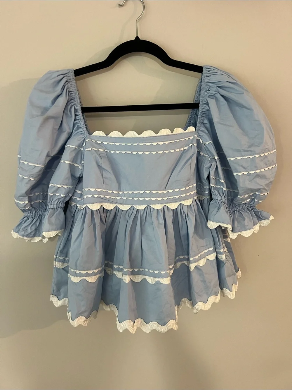 NWT Sofie the label cropped babydoll top size small - Picture 1 of 10